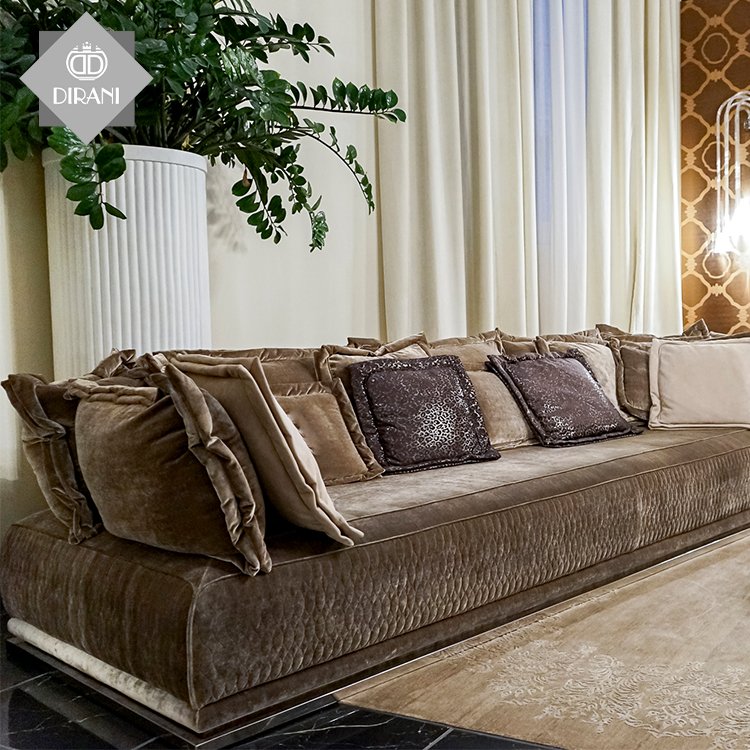 european style furniture elegant luxury brown tv room sofa furniture living room modern leather sectional sofa sample set