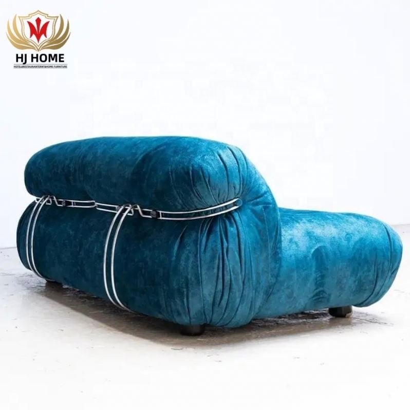 Modern Living Room Furniture Velvet Office Afra and Tobia Scarpa Soriana Sofa for Cassina Italy Cloud Couch