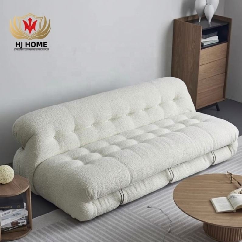 Modern Living Room Furniture Velvet Office Afra and Tobia Scarpa Soriana Sofa for Cassina Italy Cloud Couch