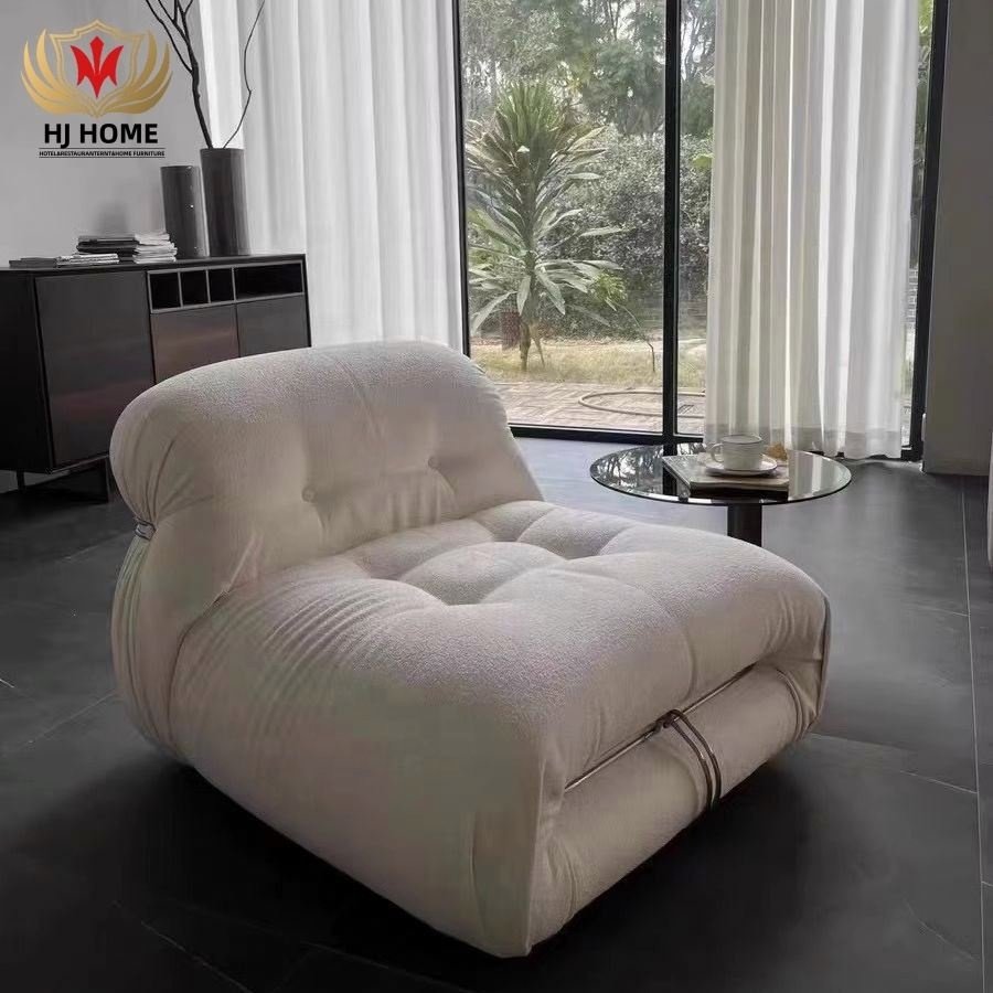 Modern Living Room Furniture Velvet Office Afra and Tobia Scarpa Soriana Sofa for Cassina Italy Cloud Couch