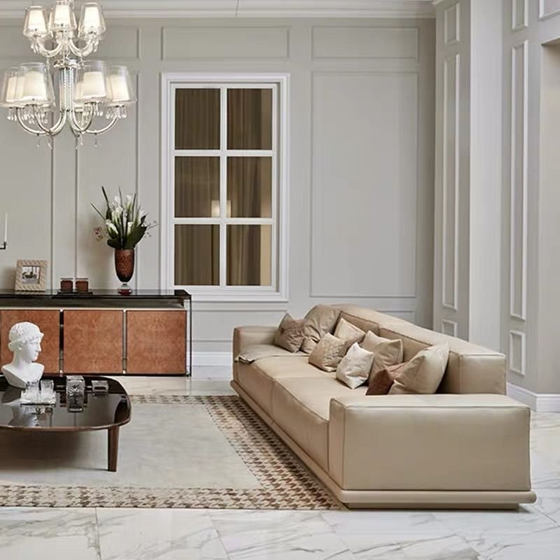 Pine Solid wood fram living room couch fabric luxury double sofa furniture modern