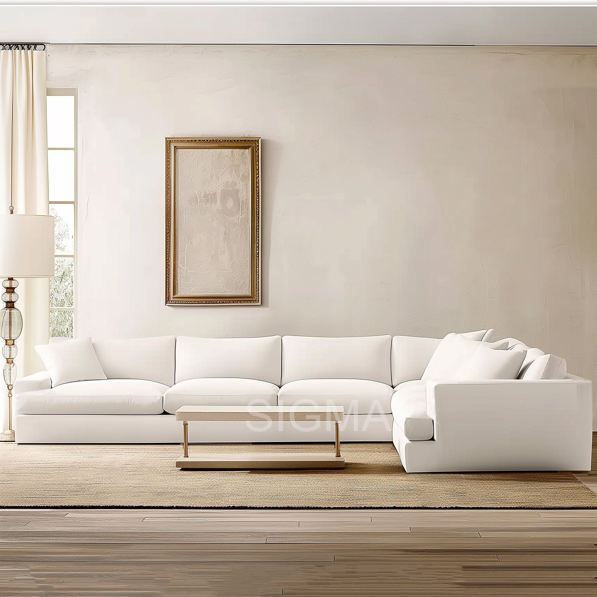 Modern style sofa fabric couch white upholstery down sofa living room sofa