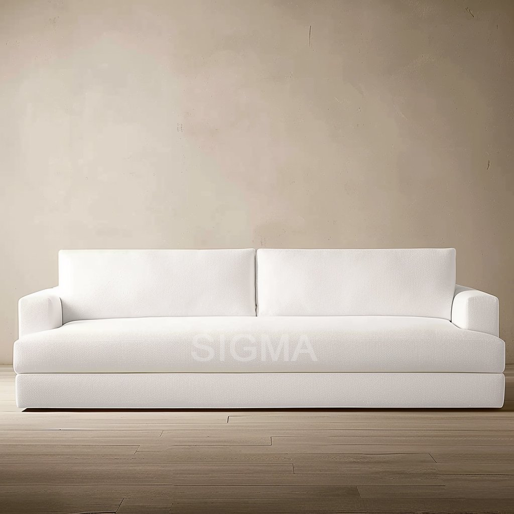 Modern style sofa fabric couch white upholstery down sofa living room sofa