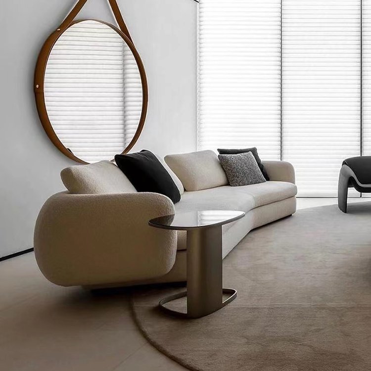 Contempo Modern velvet upholstered sectional fabric l shaped set modern 2022 living room furniture sofa