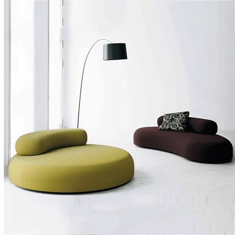 Modern Italian Design Boucle Fabric Bubble Rock Sofa Set for Living Room Office or Apartment Velvet Sectional Furniture