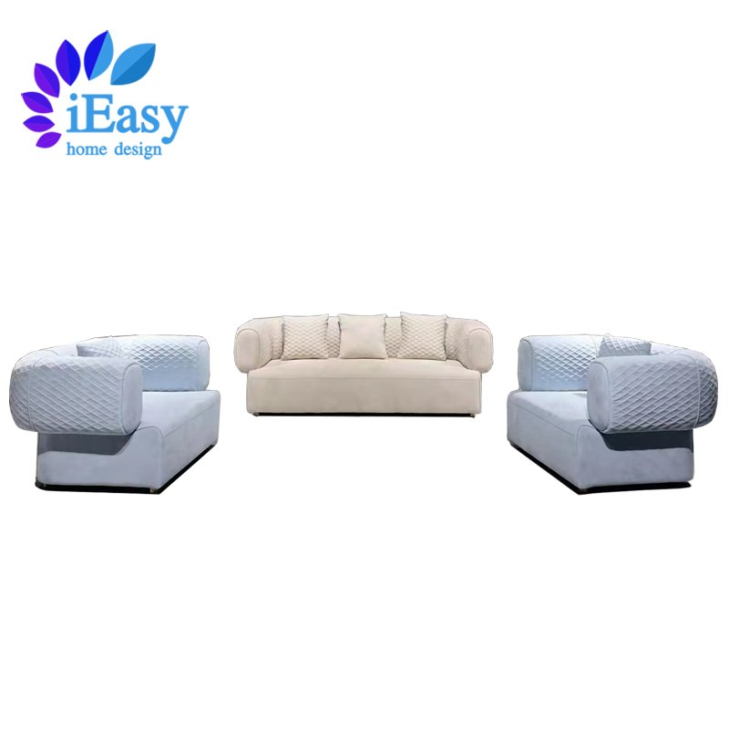 IEasy Foshan Factory Custom Luxury Modern Fabric European Style Sofa Set Furniture Sectional Sofa Lounge Couch Living Room Sofa