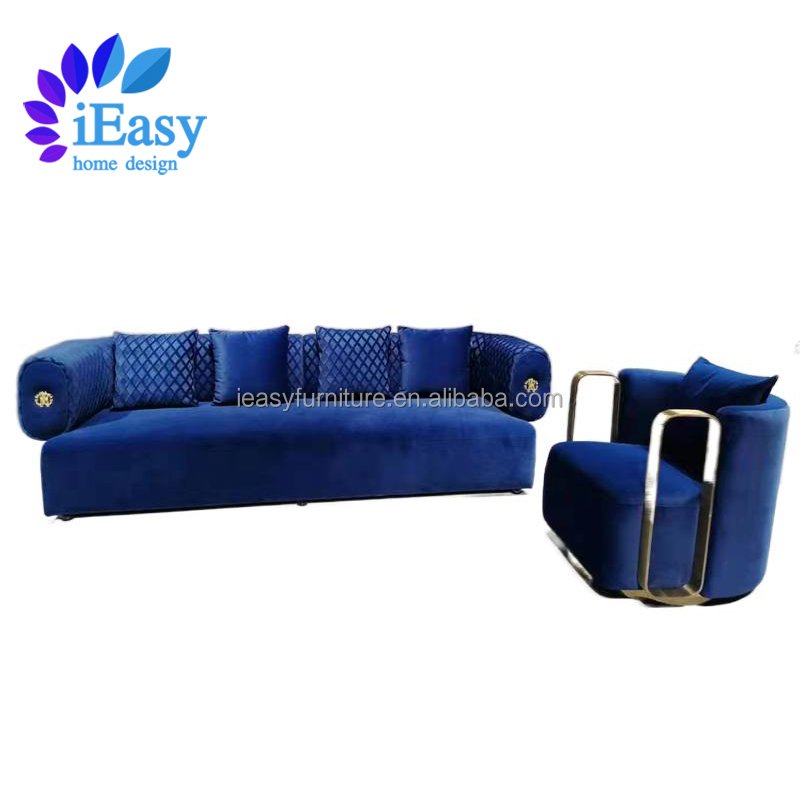 IEasy Foshan Factory Custom Luxury Modern Fabric European Style Sofa Set Furniture Sectional Sofa Lounge Couch Living Room Sofa