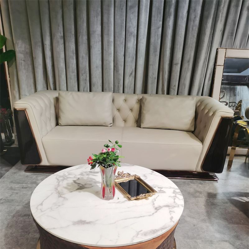 High-end custom home furniture luxury sofa modern soft interior leather velvet fabric living room sofas
