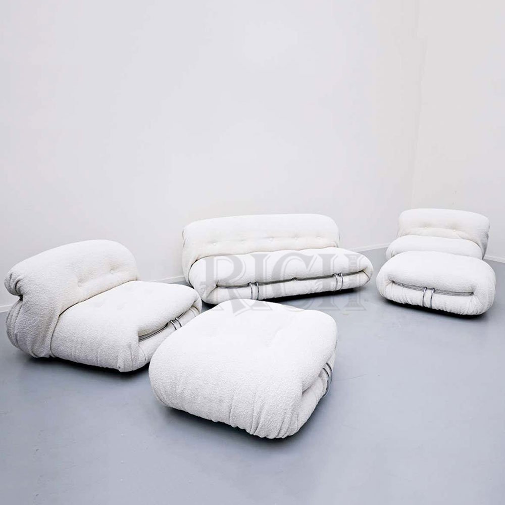 white love seat lamb wool boucle sofa mid century sheep skin teddy sofa fabric shearling lounge boucle 2 seat sherpa-sofa