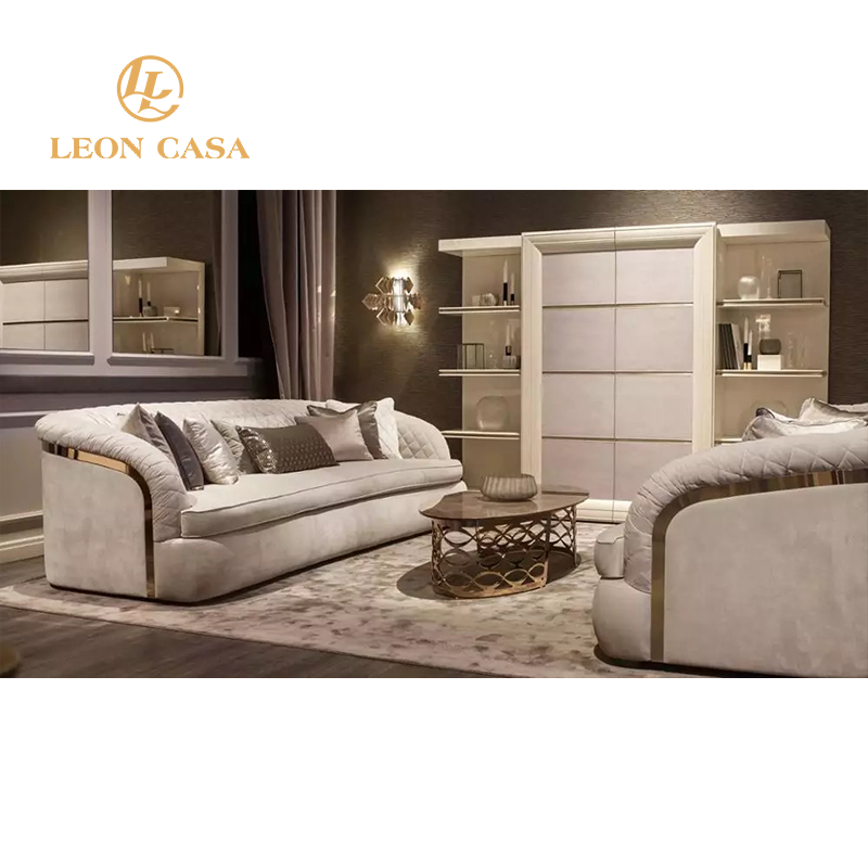 Italian Luxury Sofa Set Living Room Furniture Modern Customize Velvet Fabric Section Luxury Sofa