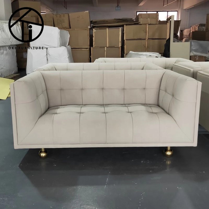 couch custom white living room sofa furniture 2 seater modern nordic scandinavian upholstery small high quality loveseat sofa
