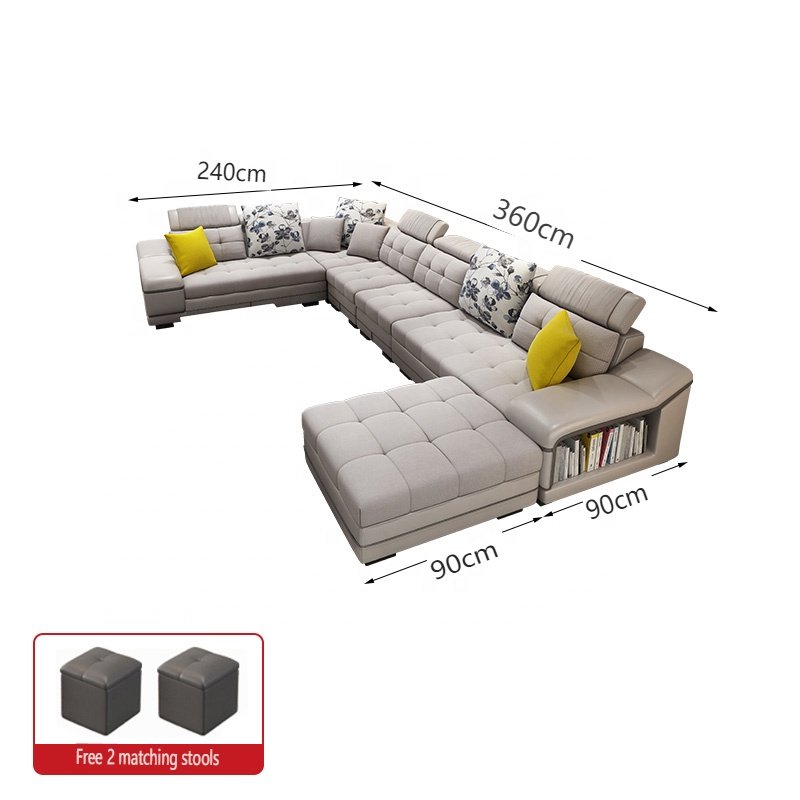 2024 Modern sofa set furniture living room multi-combination withcouch living room sofas Includes two footstools