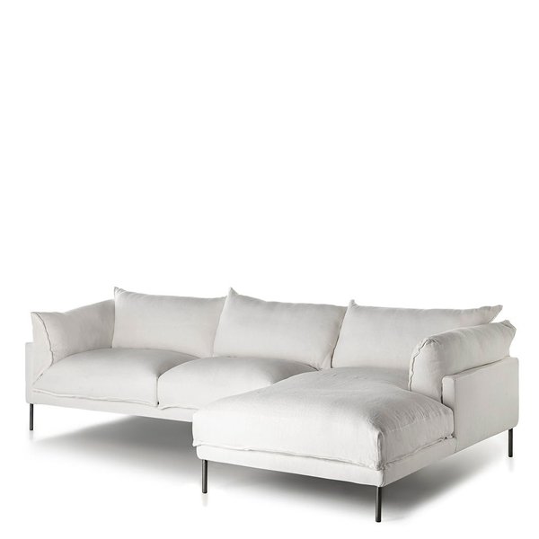 Low price living room modern grey sectional sofa minimalist L shaped fabric sofas for home