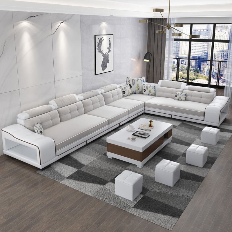 OEM ODM Modern fabric sectional sofa,living room furniture sofa set modern design couch luxury u shape sofa
