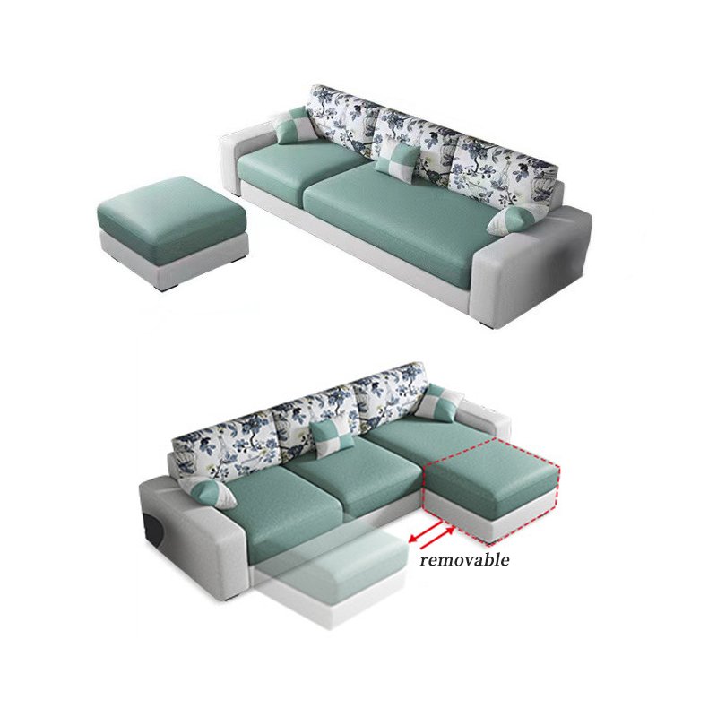 Wholesale cheap couch living room sofas with covers waterproof modern leathaire fabric sofa set furniture L shape sofa
