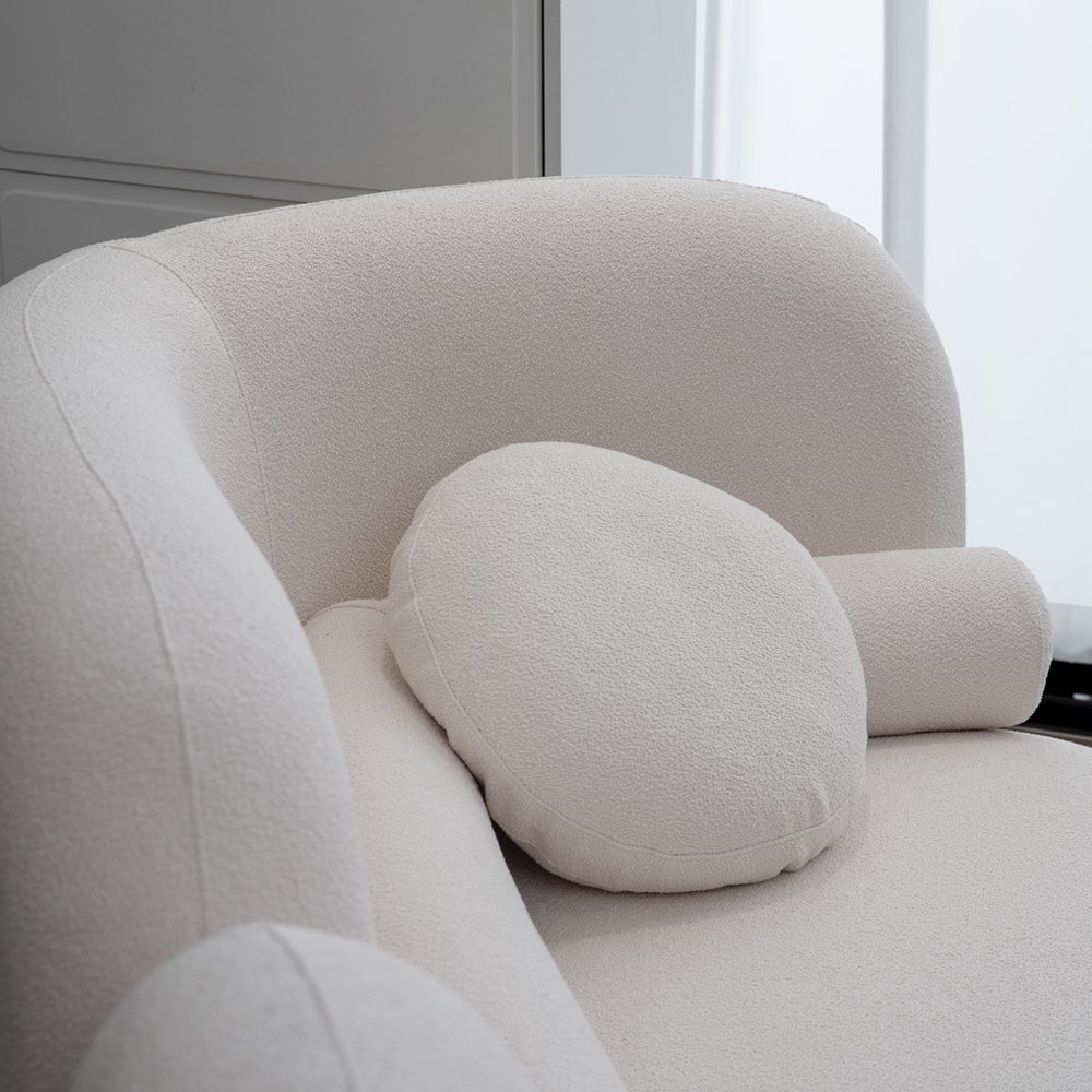 Factory Direct Sales Modern Style Funiture Living Room Sofa White Cloud Modular Sofa Minimalist Wabi-Sabi Style Curved Sofa