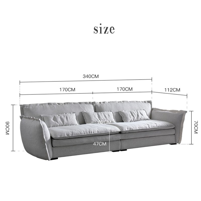 2024 designed by Italy Comfortable couch living room sofa fabric modern sofa italian sofa furniture