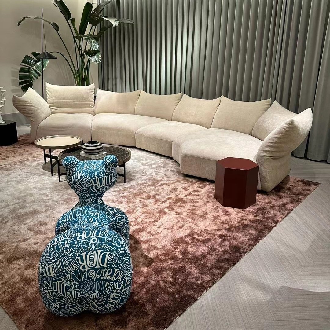 Adjustable backrest modern sofa bed leather couch live room furniture white fashion fabric sofa set living room sofas