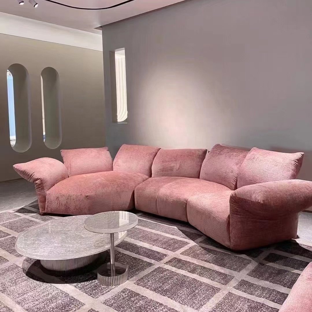 Adjustable backrest modern sofa bed leather couch live room furniture white fashion fabric sofa set living room sofas