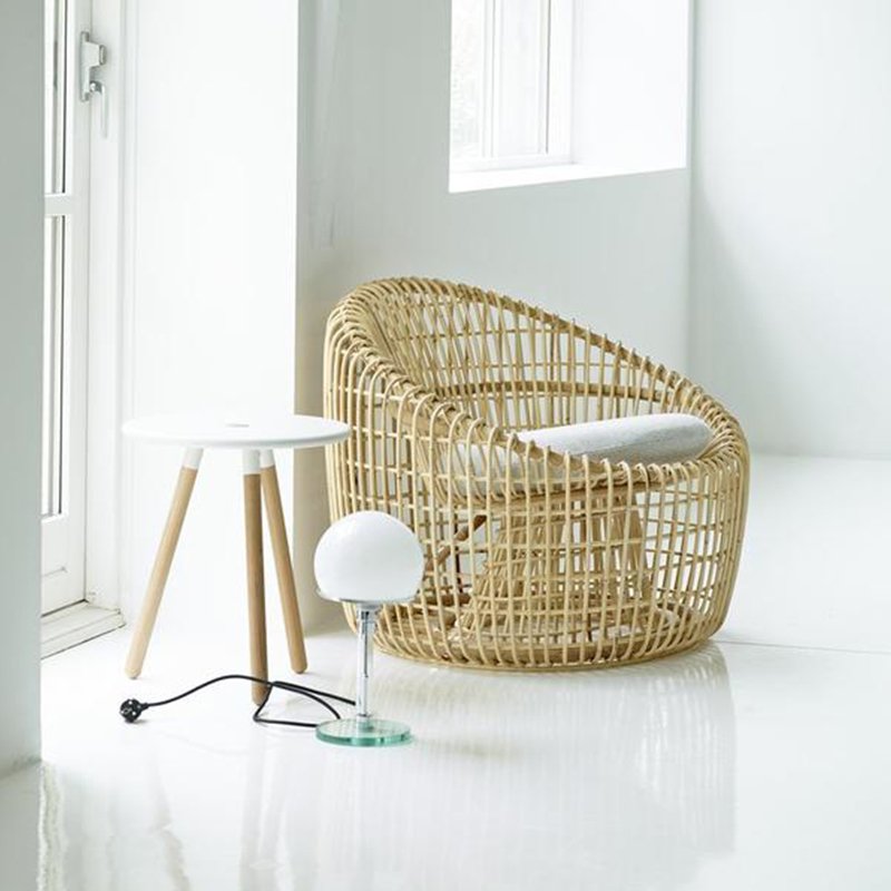 Living room furniture cane wicker sofa set love seat 2 seater sofa
