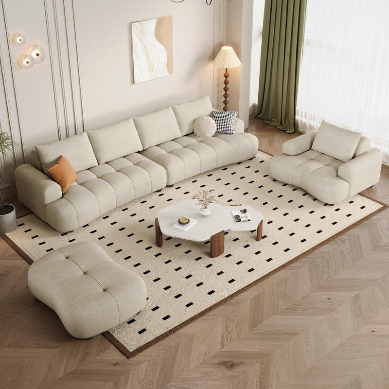 Living Room New Modern Minimalist Sofas Set Italian Style Furniture Living Room Sofa Set