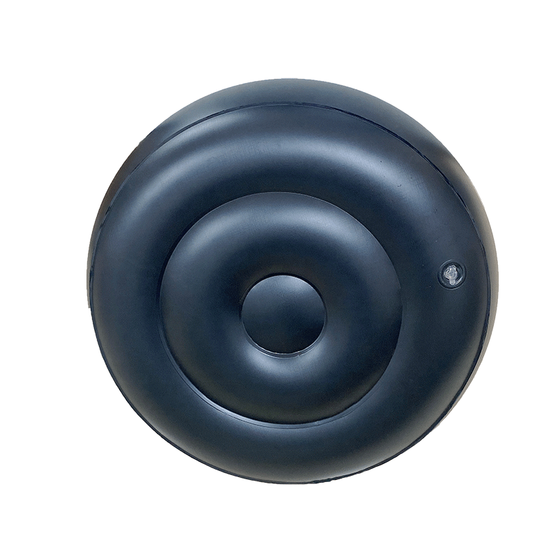 Hign quality Classic black inflatable PVC covered round sofa foot stool living room sofa bar stool