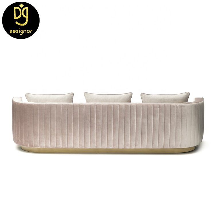 DG201114SA1 Custom made modern design home furniture set other lounge couch luxury velvet living room sofas