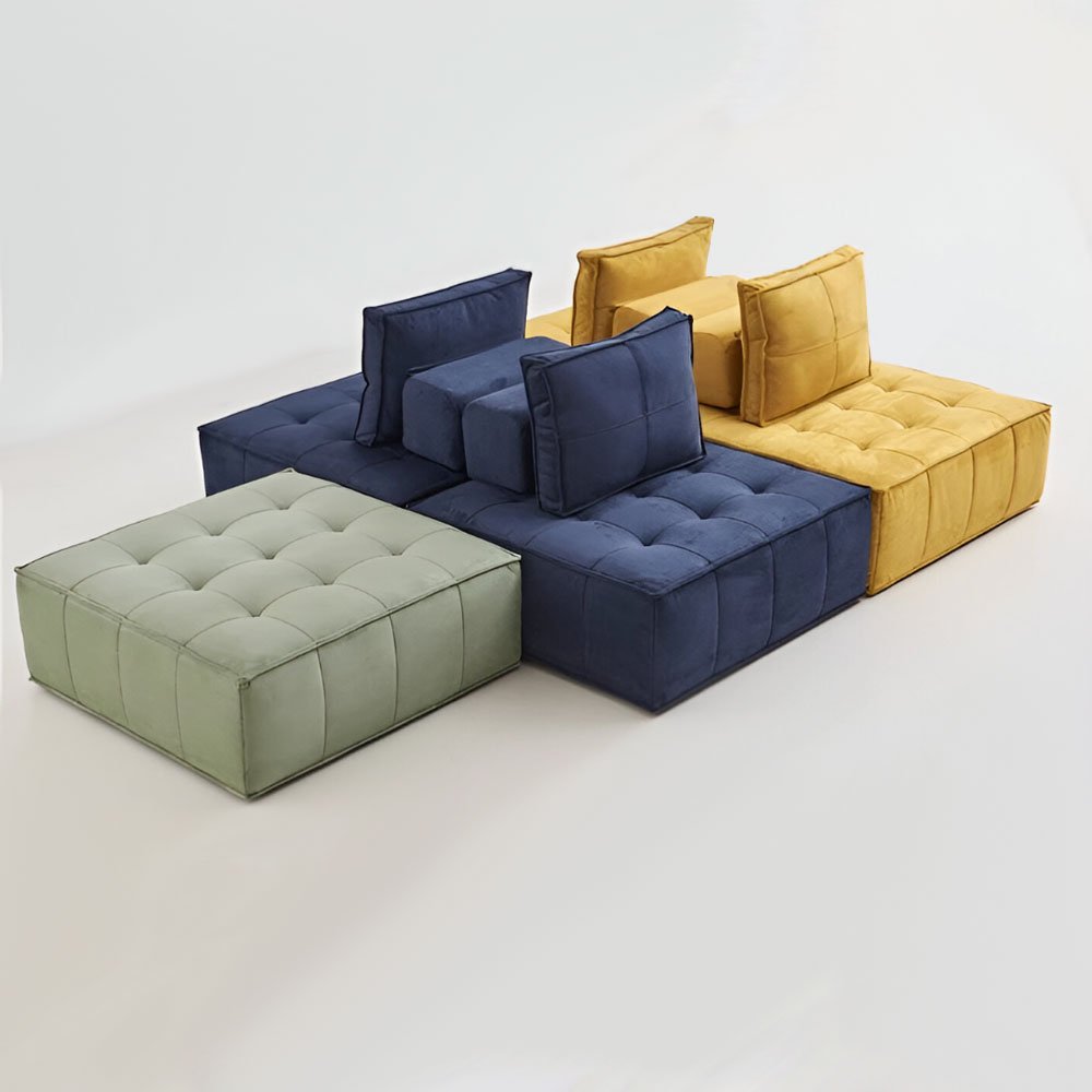 Modern Luxury High Grade Living Room Box Sofa Set Furniture Living Room TV Set Furniture