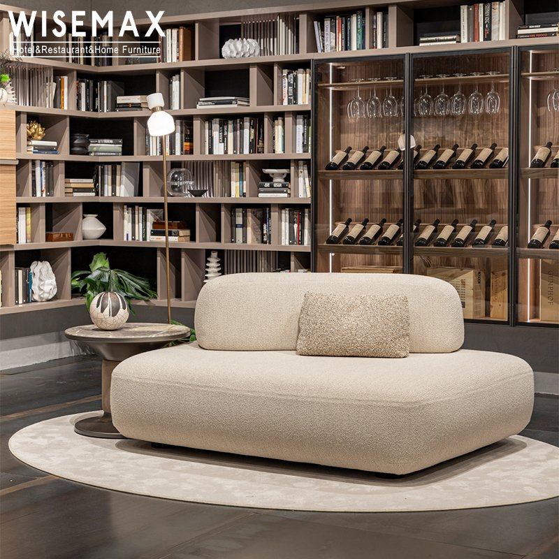 WISEMAX FURNITURE hotel lobby sectional corner sofa set Italian designs living room sofas fabric modular floor sofa couch set