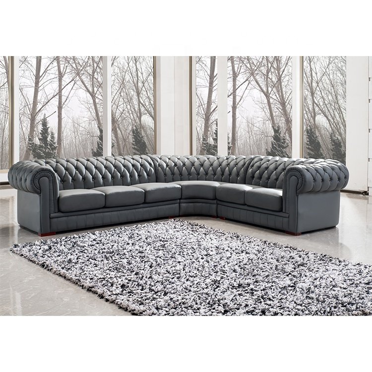 Corner leather furniture living room sofas sets for living room modern