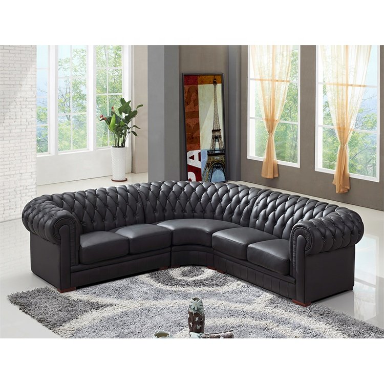 Corner leather furniture living room sofas sets for living room modern