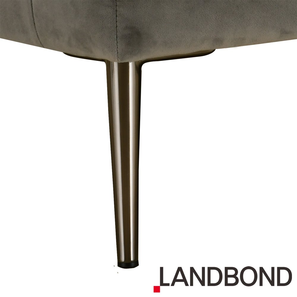 LANDBOND Fabric L Shape Smooth Comfort Full KD Modern Designs Living Room Furniture Velvet Sofa Set for hotel and apartment