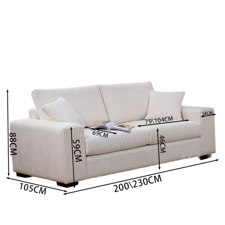 Factory Direct Sale Lounge Sofas Stylish Design Living Room Sofa with Sofa Cover for 3 2 1 Seater Couches
