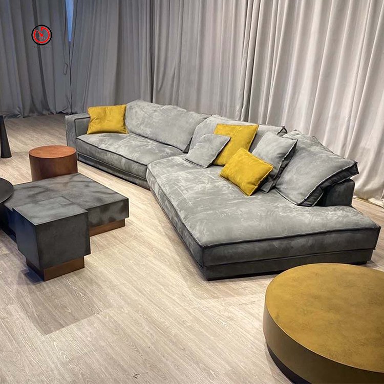 TT OEM&ODM custom wholesale discount premium luxury hotel lobby living room fabric l shaped sectional sofas