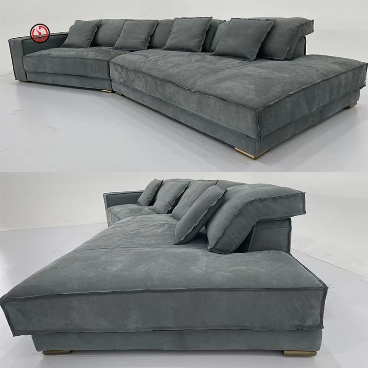 TT OEM&ODM custom wholesale discount premium luxury hotel lobby living room fabric l shaped sectional sofas
