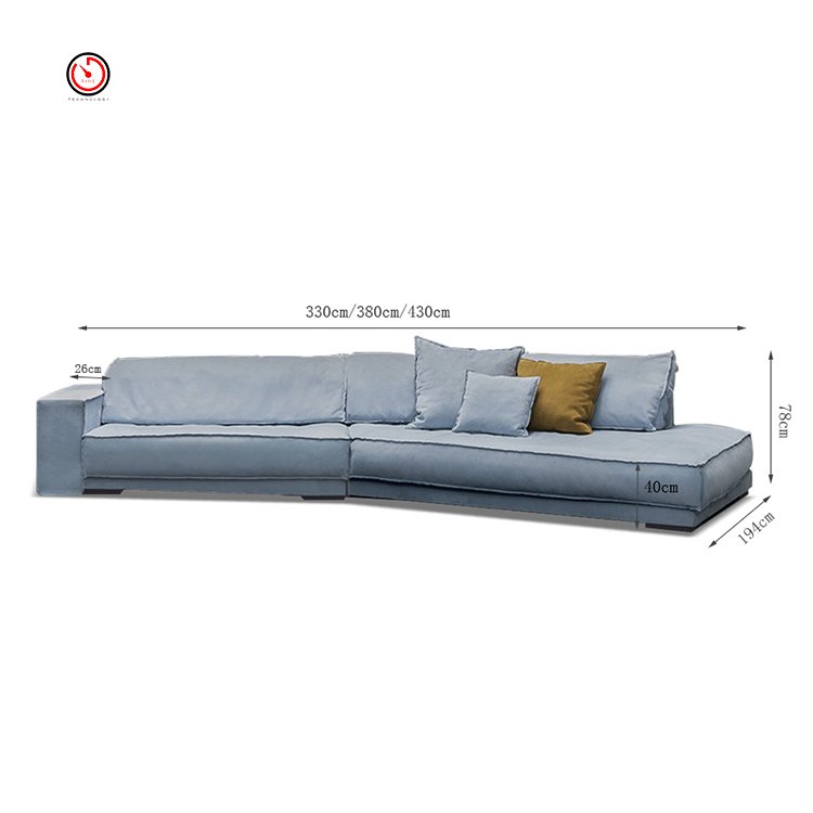 TT OEM&ODM custom wholesale discount premium luxury hotel lobby living room fabric l shaped sectional sofas