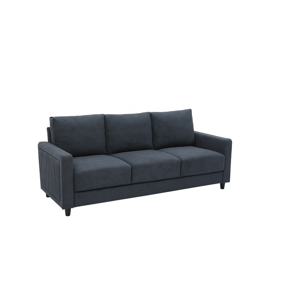 Modern American upholstered KD small packaging living room sofa furniture fabric combination sofa
