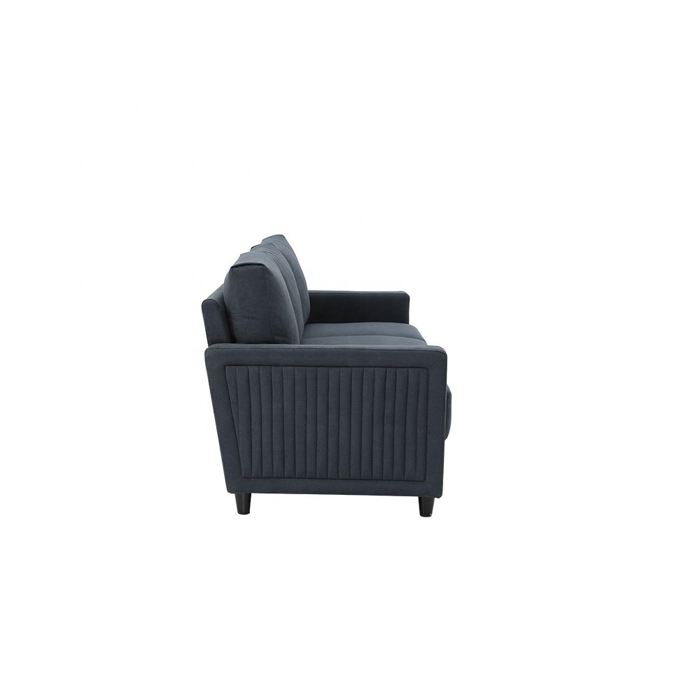 Modern American upholstered KD small packaging living room sofa furniture fabric combination sofa