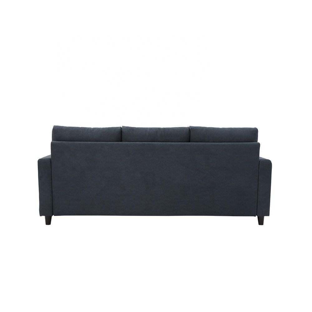 Modern American upholstered KD small packaging living room sofa furniture fabric combination sofa