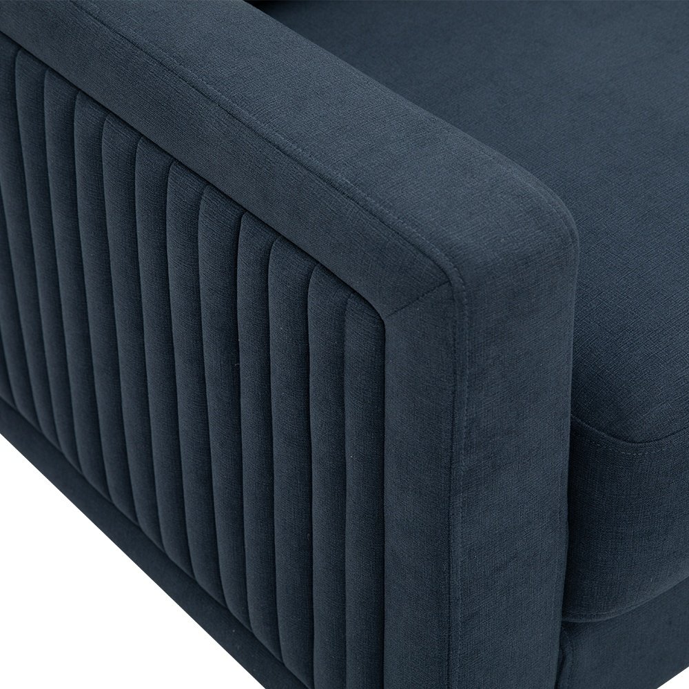Modern American upholstered KD small packaging living room sofa furniture fabric combination sofa