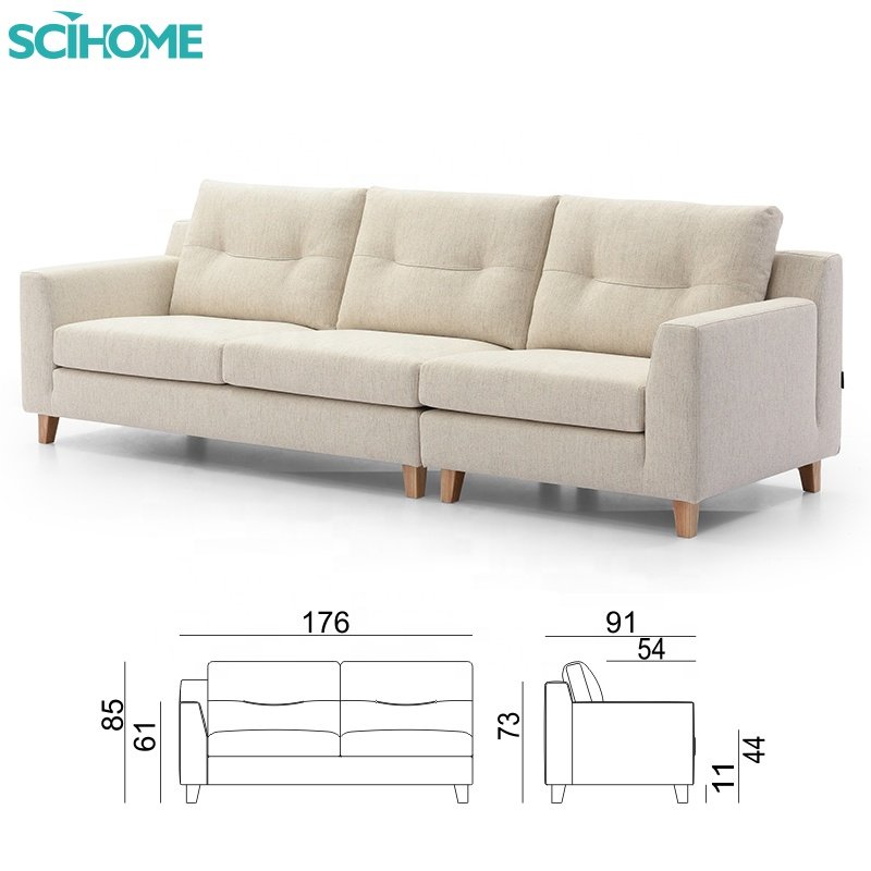 SCIHOME home luxury modern living room sofa set furniture