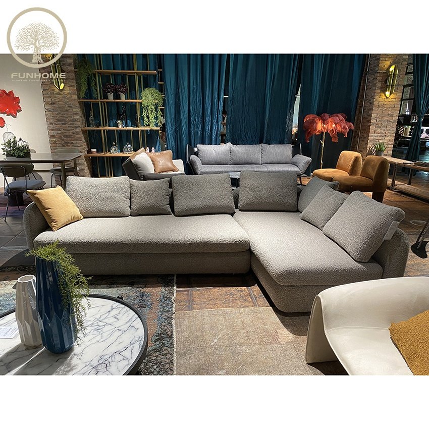 Hot Sale L Shape Sofa Set Modern Design Living Room Furniture Sofa Set 7 Seater Modular Sofa