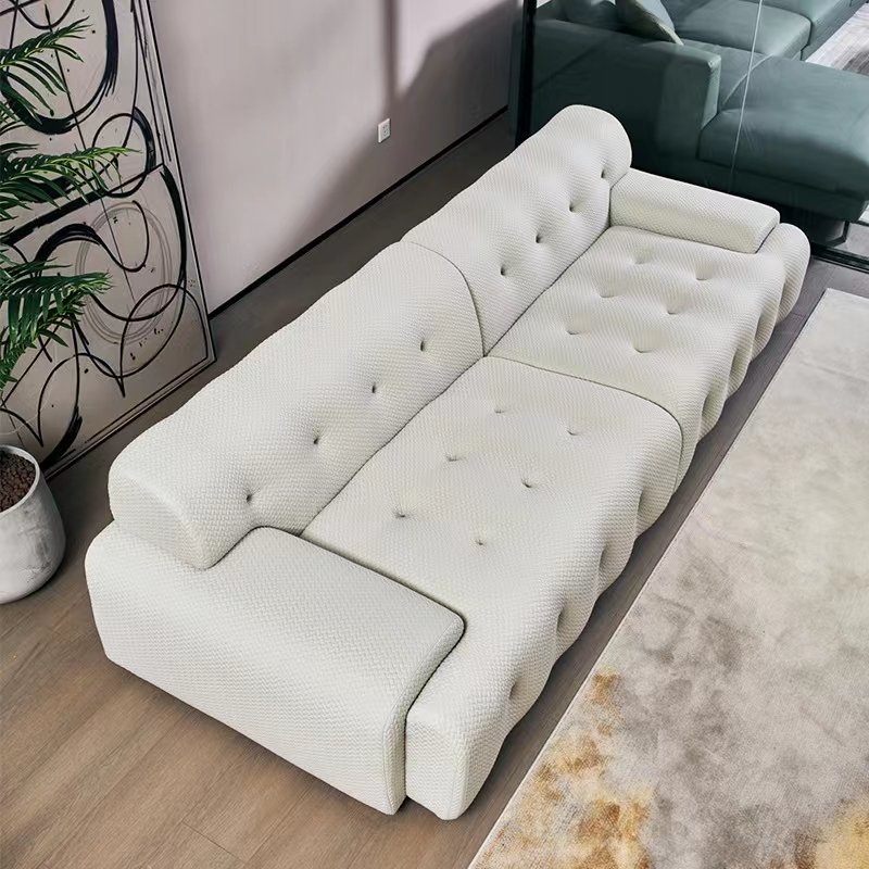High quality luxury minimalist Italian modern design furniture sofa set L-shaped luxury combination sofa living room sofa
