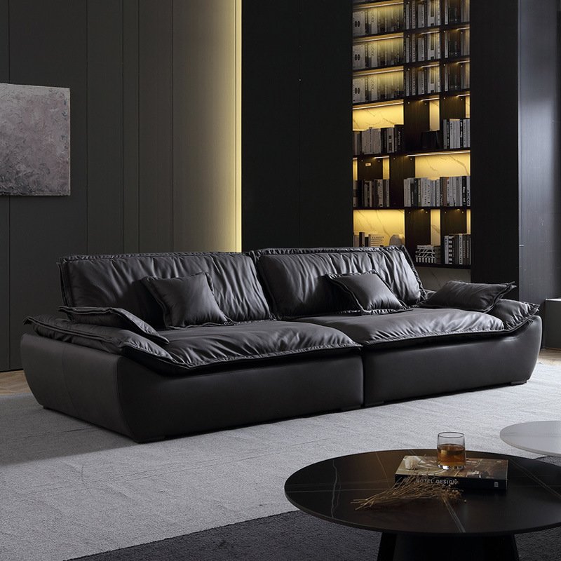 Italian white top grain genuine leather sofa set for corner home furniture 4 seater sofas modern luxury couch living room sofas