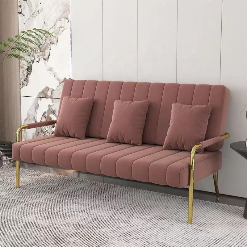 Nordic simple modern small nail salon barbershop love sofa