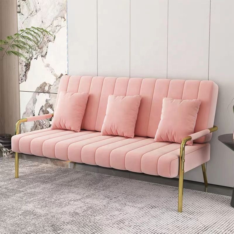 Nordic simple modern small nail salon barbershop love sofa