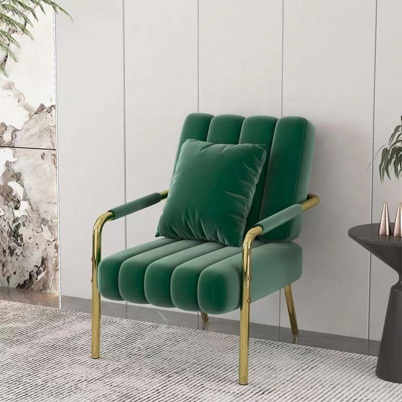 Nordic simple modern small nail salon barbershop love sofa