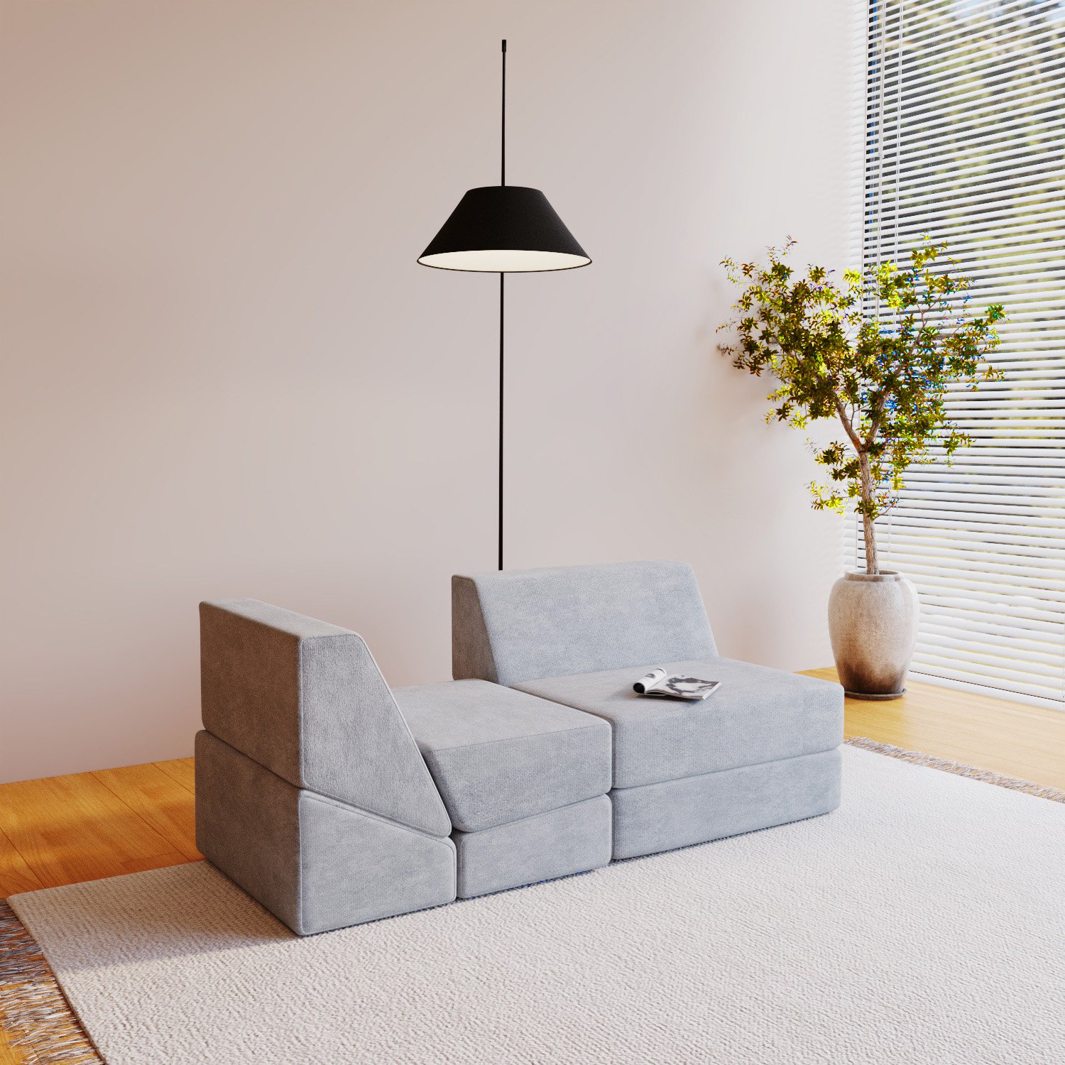 2023 Customization Detachable Cover Sofa Bed Luxury Sleeping Mattress Pad Foldable Cheap Living Room Sofas with Pillows
