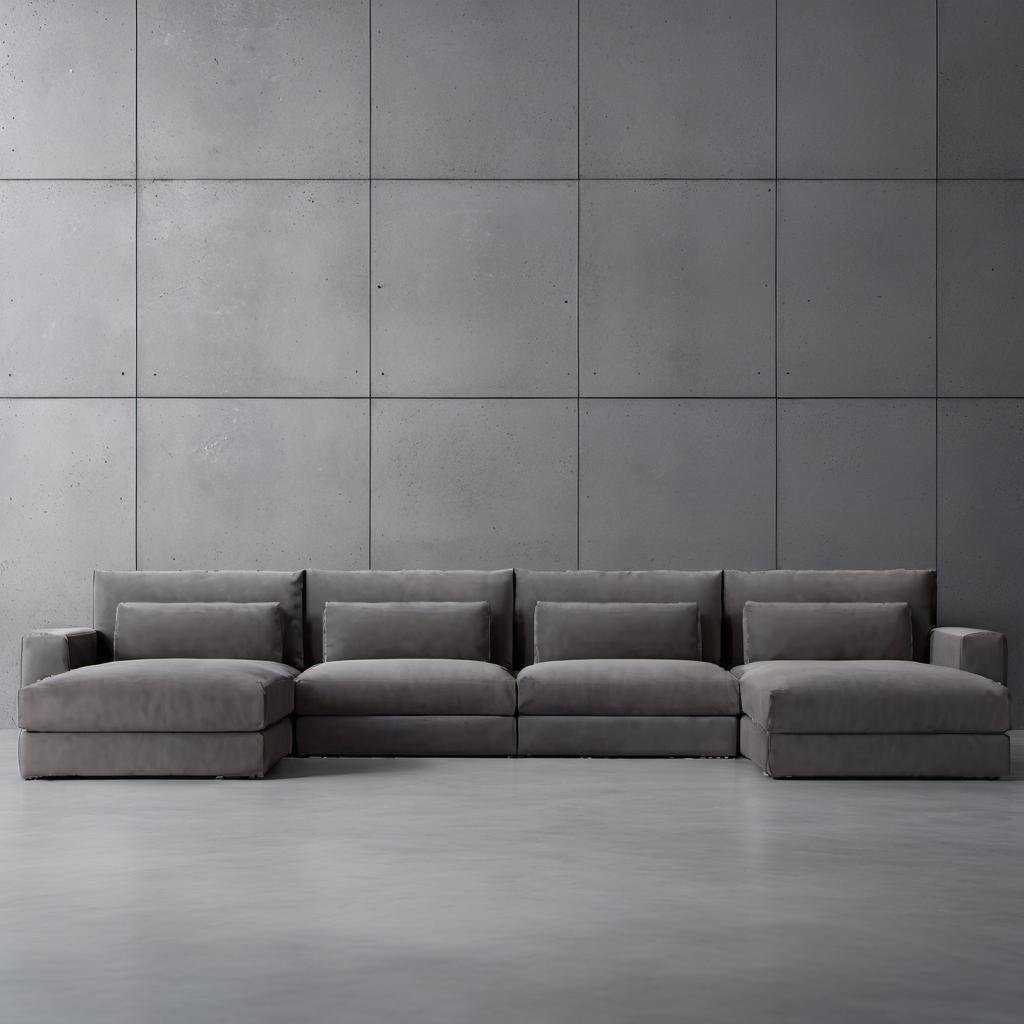Luxury fabric set furniture Lounge living room sectional Velvet Linen modern sofa