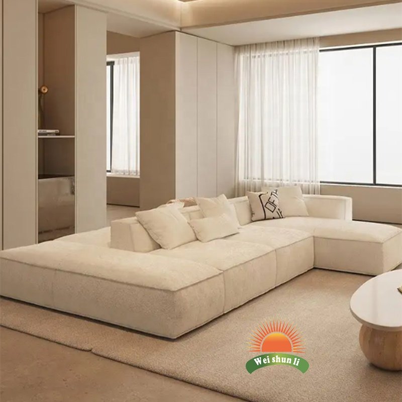 Modular Corner Sofa Set Linen Fabric Modular Couches Sectional Living Room Sofas Luxury High Quality Modern Italian Sofa Modular